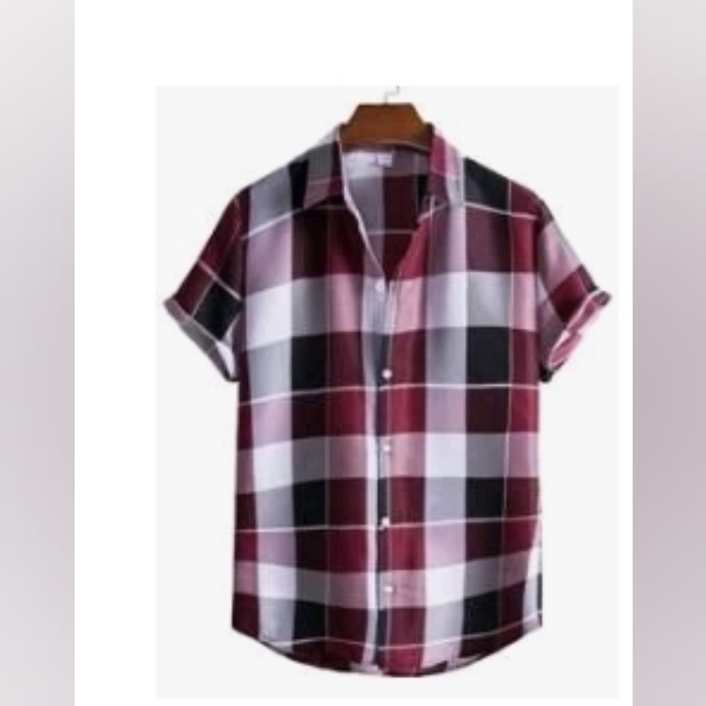 Shein mens button-down short sleeve‎ XL